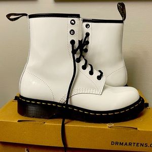 Dr.Martens, boots - size 8 (glossy white)